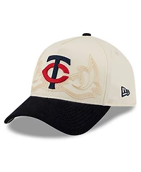 New Era Men's Stone Minnesota Twins Western Stitch 9FORTY A-Frame Adjustable Hat
