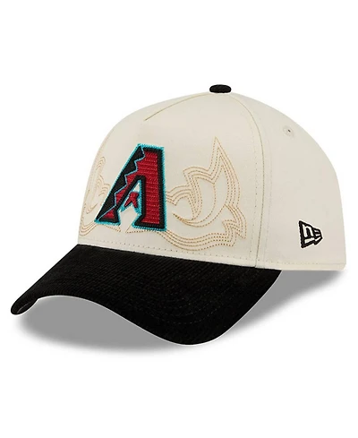 New Era Men's Stone Arizona Diamondbacks Western Stitch 9FORTY A-Frame Adjustable Hat