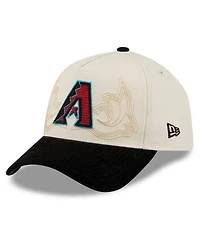 New Era Men's Stone Arizona Diamondbacks Western Stitch 9FORTY A-Frame Adjustable Hat