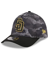 New Era Men's Black San Diego Padres Camo 39THIRTY A-Frame Flex Hat