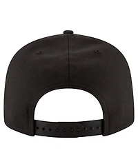New Era Men's Black Tennessee Titans Black White 9FIFTY Snapback Hat