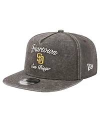 New Era Men's Black San Diego Padres City Slogan A-Frame 9FIFTY Snapback Hat