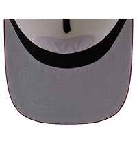 New Era Men's Cream/Burgundy Washington Commanders Washed A-Frame 9FIFTY Snapback Hat