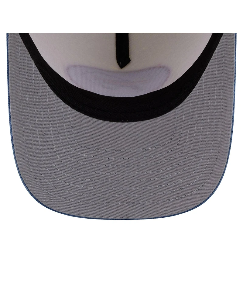 New Era Men's Cream/Royal Buffalo Bills Washed A-Frame 9FIFTY Snapback Hat