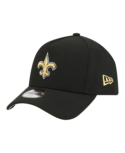 New Era Big Boys and Girls Black New Orleans Saints 9FORTY A-Frame Adjustable Hat