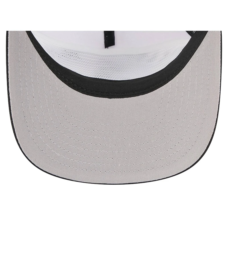 New Era Men's White/Black Chicago White Sox Retro Cut 19TWENTY Adjustable Trucker Hat