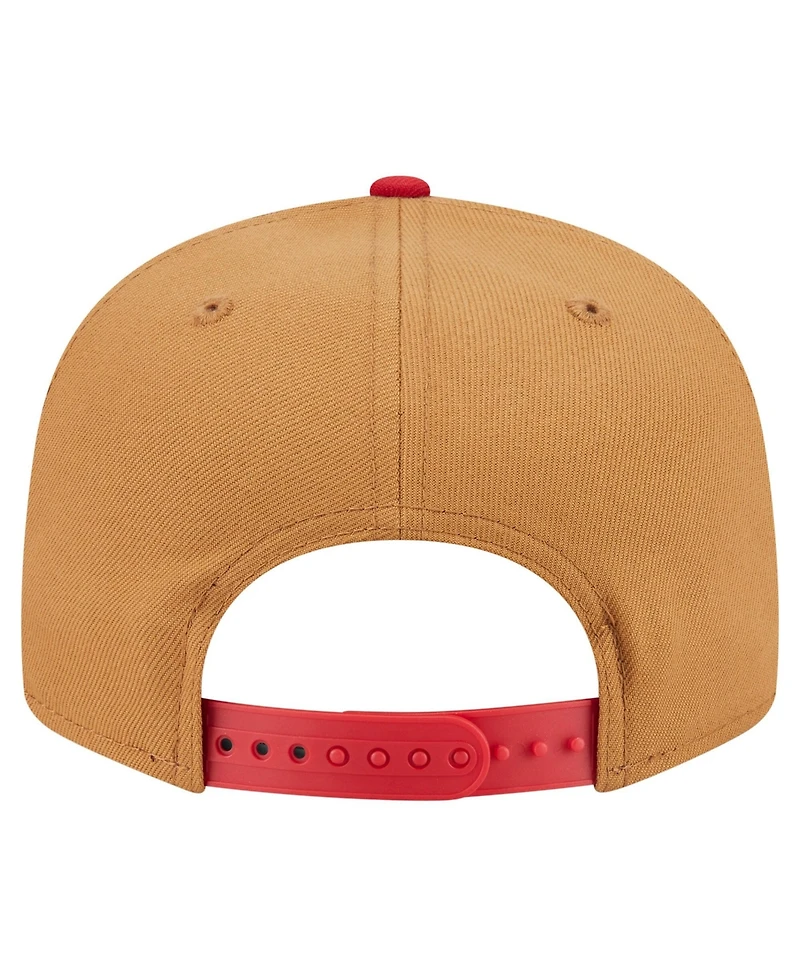 New Era Men's Khaki/Red Cincinnati Reds Ice Cream 9FIFTY Snapback Hat