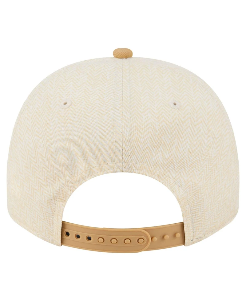 New Era Men's Cream New York Giants Herringbone 9FIFTY A-Frame Snapback Hat