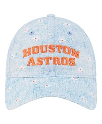 New Era Women's Light Blue Houston Astros Daisy All Over 9TWENTY Adjustable Hat
