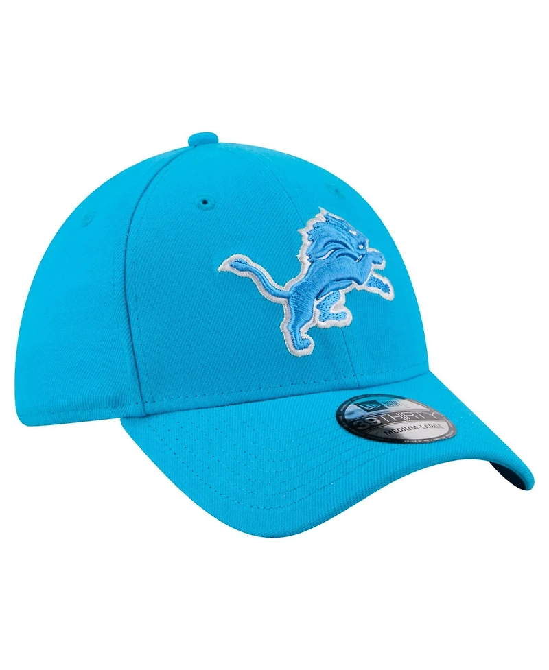New Era Men's Blue Detroit Lions Core Team 39THIRTY Flex Hat