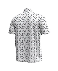 Under Armour Men's White Georgia Tech Yellow Jackets Gameday Armourfuse Polo Shirt