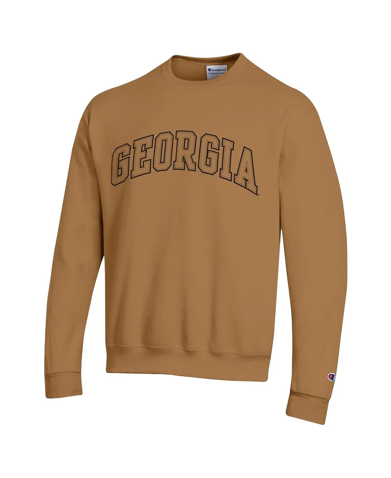 Champion Men's Brown Georgia Bulldogs Latte Fleece Sweatshirt
