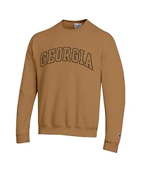 Champion Men's Brown Georgia Bulldogs Latte Fleece Sweatshirt