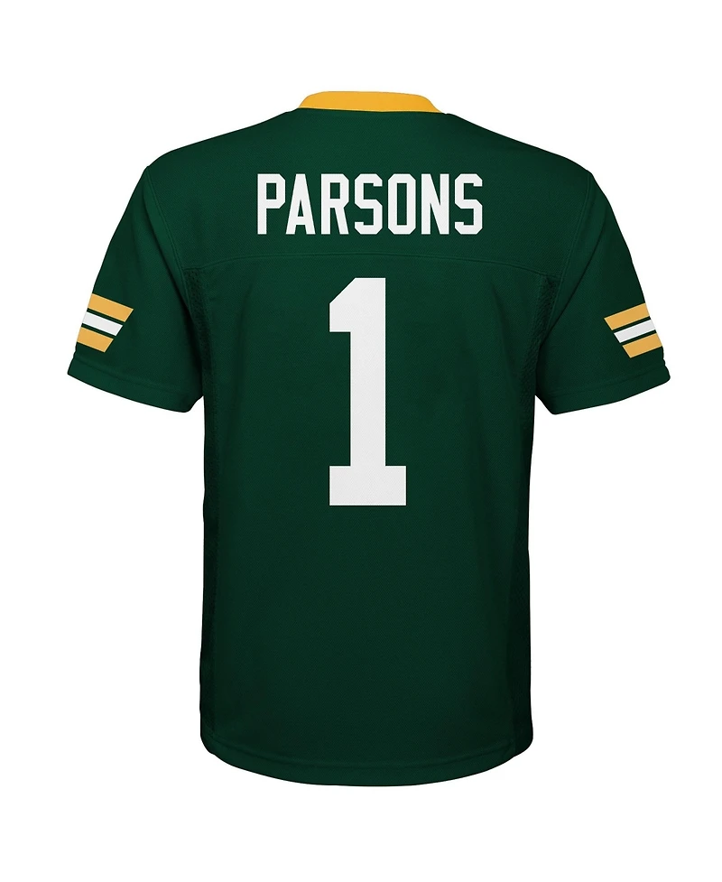 Outerstuff Big Boys and Girls Micah Parsons Green Bay Packers Replica Jersey