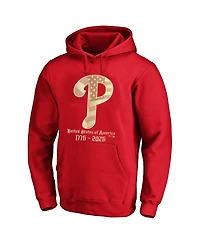 Fanatics Men's Red Philadelphia Phillies Usa 1776-2026 Big Tall Hoodie