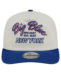 New Era Men's Cream New York Giants Script 19TWENTY Adjustable Hat