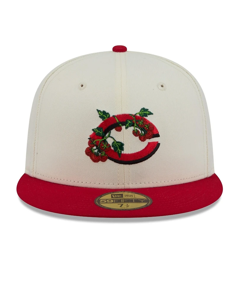 New Era Men's White/Red Cincinnati Reds Blossom 59FIFTY Fitted Hat