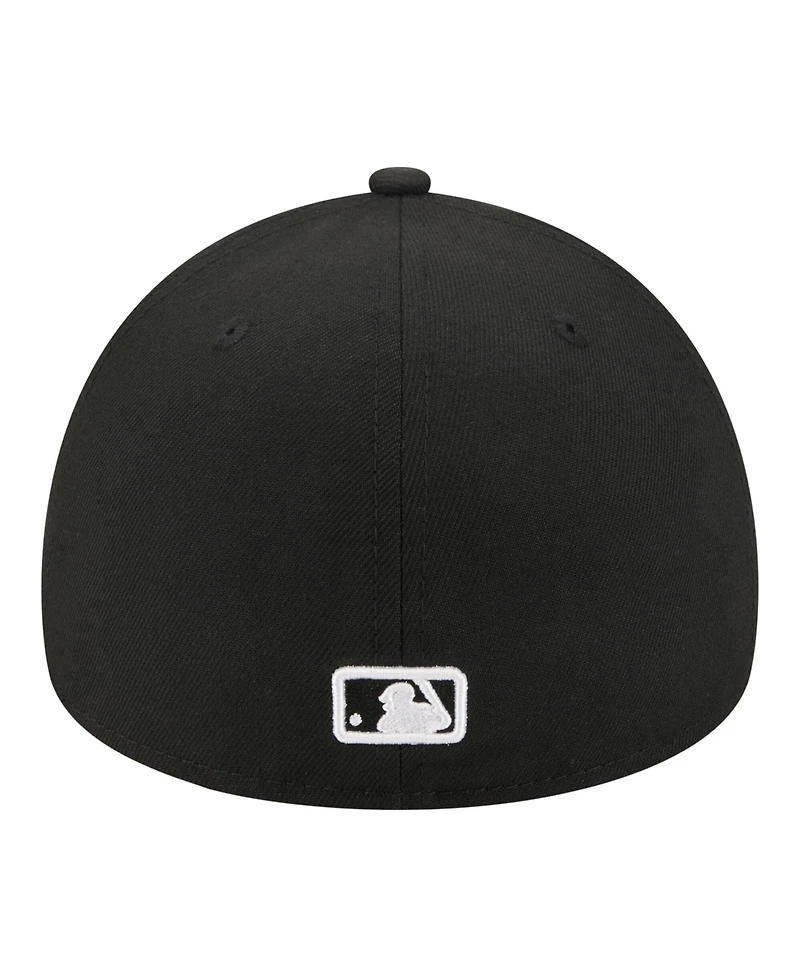 New Era Men's Black San Diego Padres A-Frame 59FORTY Fitted Hat