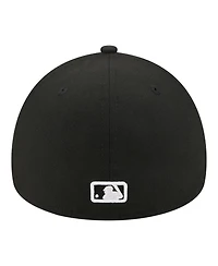 New Era Men's Black San Diego Padres A-Frame 59FORTY Fitted Hat