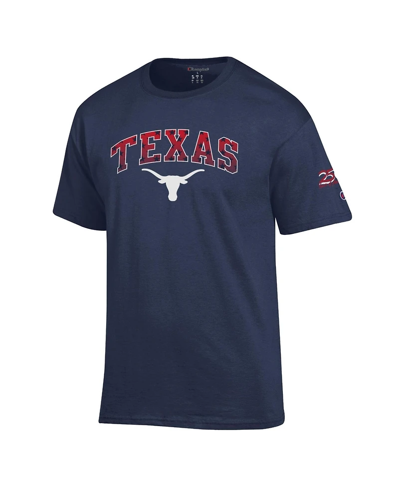 Champion Men's Navy Texas Longhorns Americana 250th Arch T-Shirt