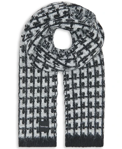 Calvin Klein Women's Grid Knit Everyday Scarf