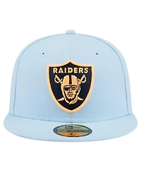 New Era Men's Coastal Blue Las Vegas Raiders 59FIFTY Fitted Hat