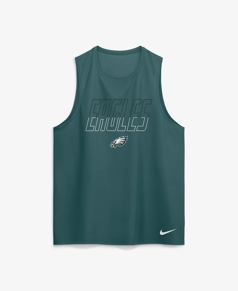 Nike Men's Midnight Green Philadelphia Eagles Kickoff Miler Dri-fit Tank Top