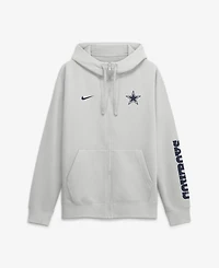 Nike Men's Gray Dallas Cowboys Cool Down Club Full-Zip Hoodie