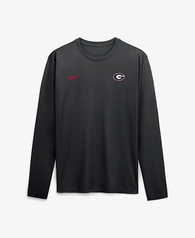 Nike Men's Black Georgia Bulldogs 2026 Sideline Small Logo Legend Dri-fit Long Sleeve T-Shirt