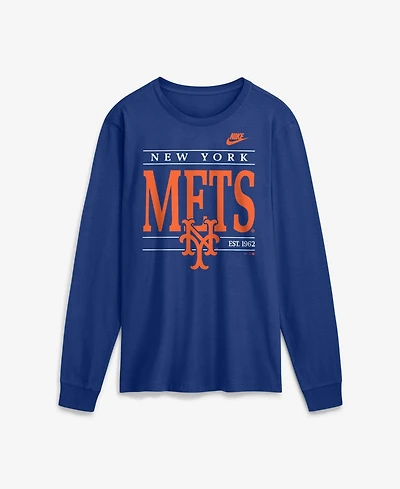 Nike Men's Royal New York Mets Cooperstown Graphic Long Sleeve T-Shirt