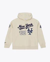 Mitchell & Ness Men's Mitchell Ness Cream New York Mets Yacht Rock Fleece Hoodie
