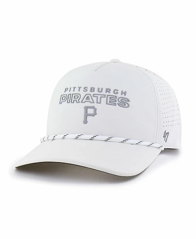 47 Brand Men's White Pittsburgh Pirates Forward Vault Hitch Adjustable Hat