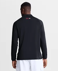 Nike Men's Navy Cleveland Guardians Authentic Collection Dri-fit Raglan Half-Zip Pullover