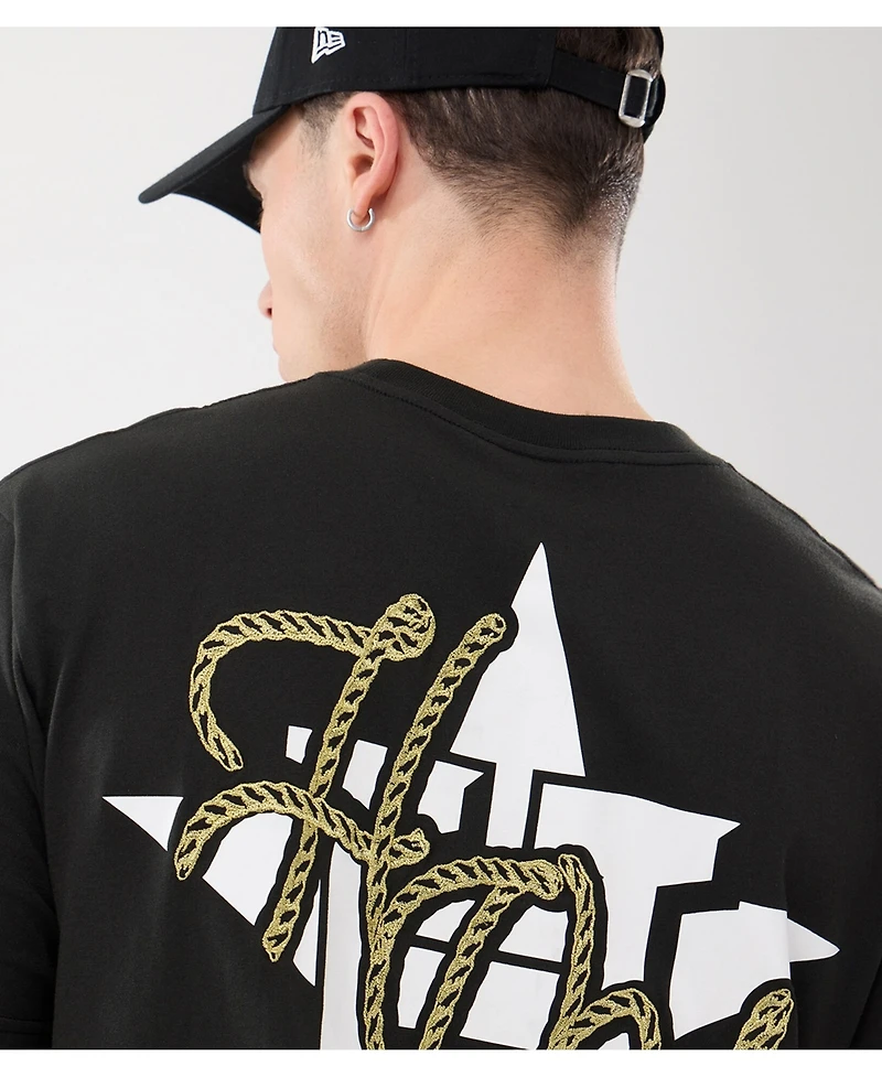 New Era Men's Black Houston Astros Injection Lifestyle Urban Ranchwear T-Shirt