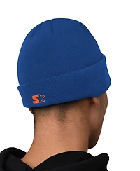 Starter Men's Navy Denver Broncos Hoodie and Cuffed Knit Hat Combo Pack