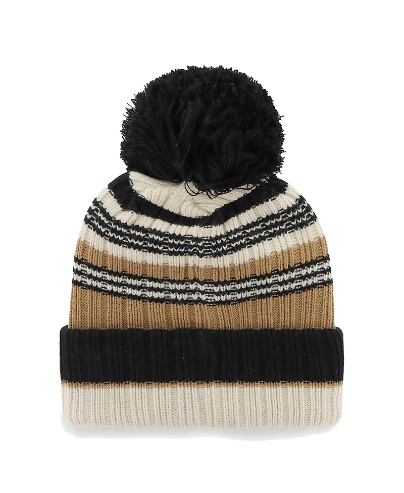 '47 Brand Women's Natural New Orleans Saints Barista Cuffed Knit Pom Hat