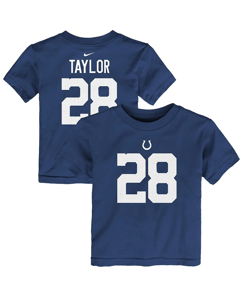 Nike Toddler Jonathan Taylor Royal Indianapolis Colts Player Name Number T-Shirt