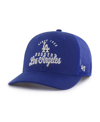 47 Brand Men's Royal Los Angeles Dodgers Pitstop Trucker Adjustable Hat
