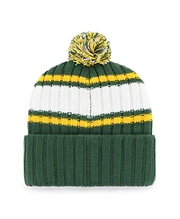 '47 Brand Men's Green Oakland Athletics Plateau Cuffed Knit Pom Hat