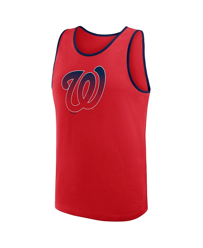 Logo Athletic Men's Red Washington Nationals Unmatched Success Tank Top