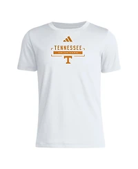 Adidas Big Boys and Girls White Tennessee Volunteers Pregame Performance T-Shirt