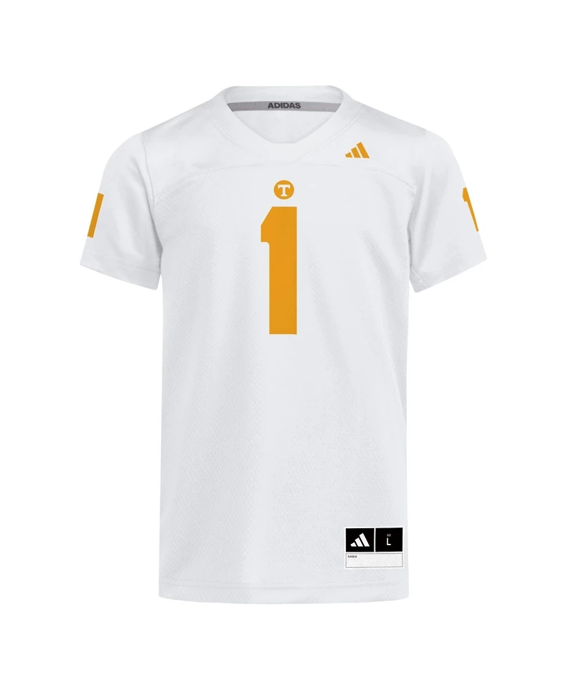 Adidas Big Boys and Girls 1 White Tennessee Volunteers Replica Football Jersey