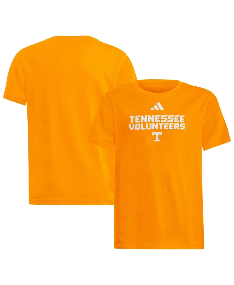 Adidas Big Boys and Girls Tennessee Orange Volunteers Wordmark Fresh T-Shirt