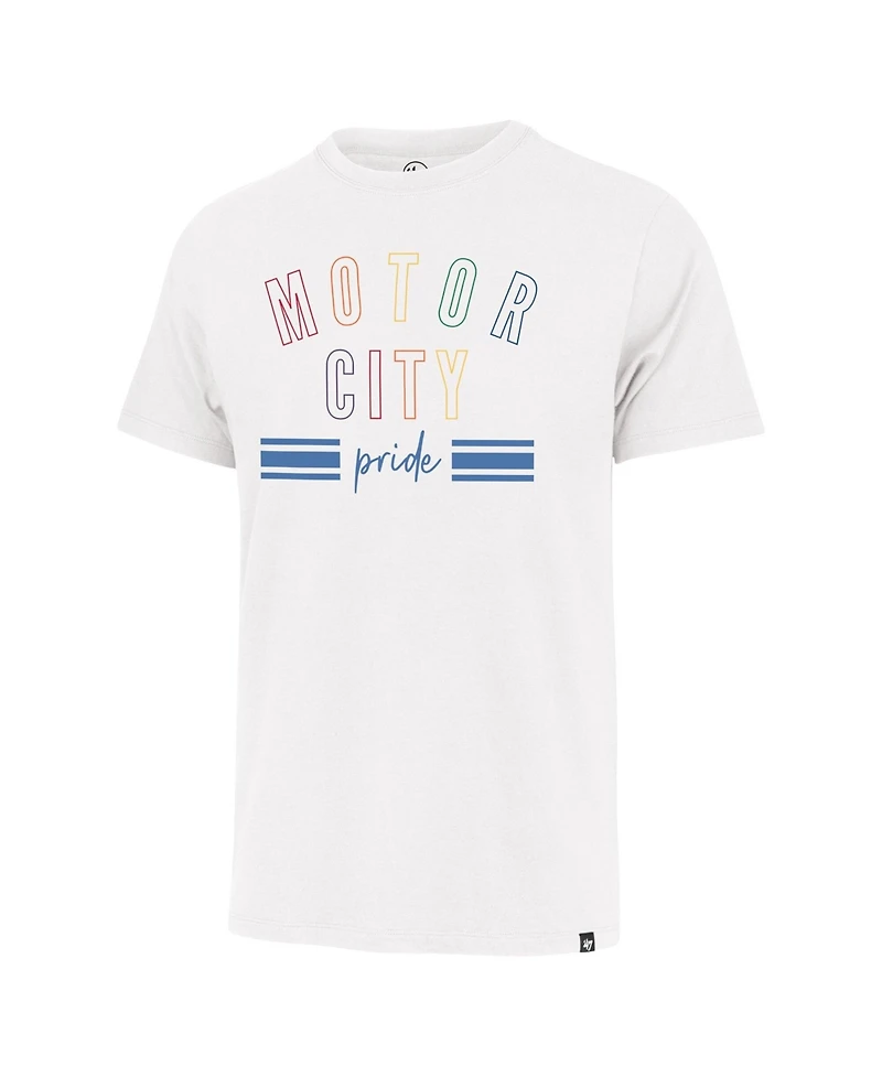 '47 Brand Men's White Detroit Lions Motor City Pride Franklin T-Shirt