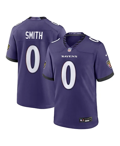 Nike Men's Roquan Smith Purple Baltimore Ravens Team Game Jersey