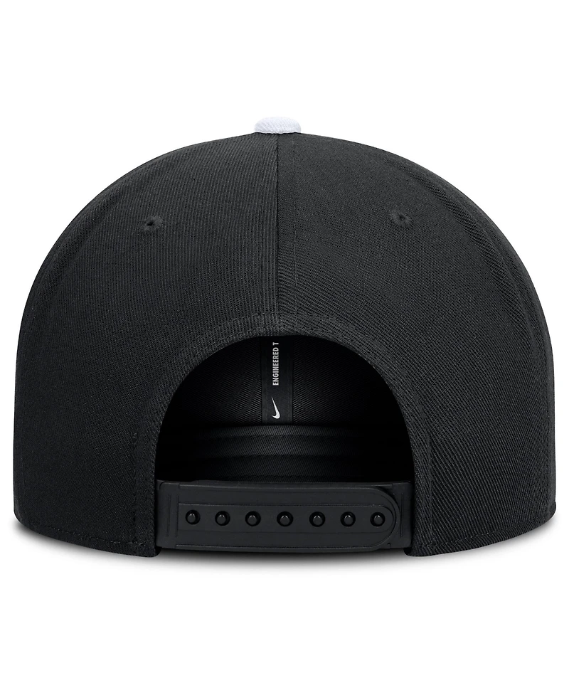 Nike Men's Black/White Chicago White Sox Primetime Pro Dri-fit Snapback Hat