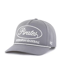 47 Brand Men's Gray Pittsburgh Pirates Foundational Hitch Adjustable Hat