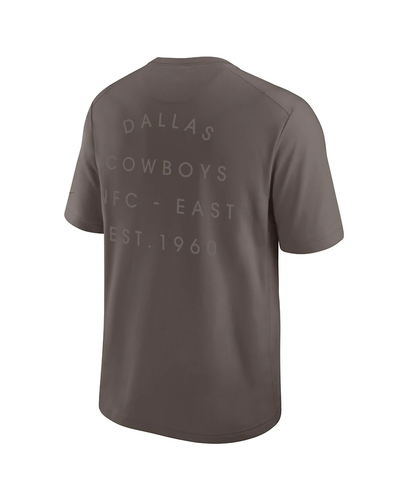 Nike Men's Brown Dallas Cowboys Last Resort Dri-fit T-Shirt