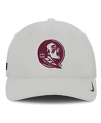 Nike Men's Gray Florida State Seminoles 2026 Sideline Practice AeroBill SwooshFlex Dri-fit Hat