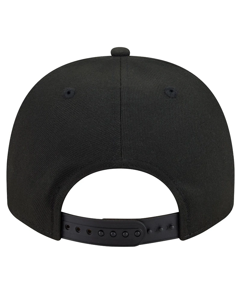 New Era Men's Black Los Angeles Angels Motion A-Frame 9FIFTY Snapback Hat